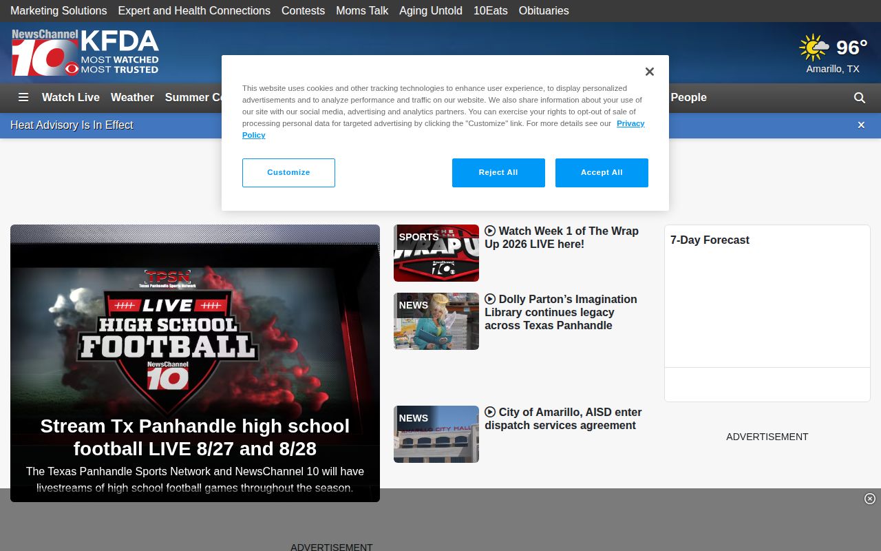 NewsChannel 10 source for Cimarron County arrest news coverage